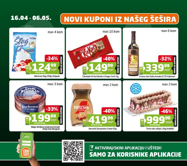  6 kupona